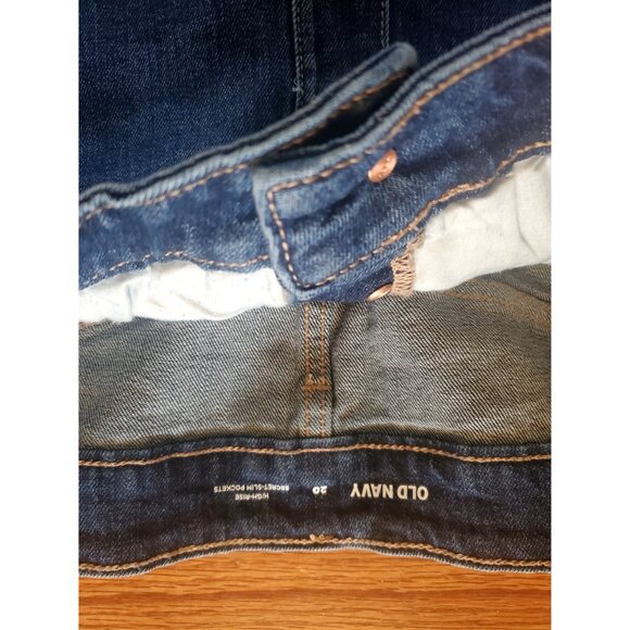 Old Navy Womens Denim Button-Front Skirt Size 20 Plus Size Stretch Blue Jean - Picture 6 of 7